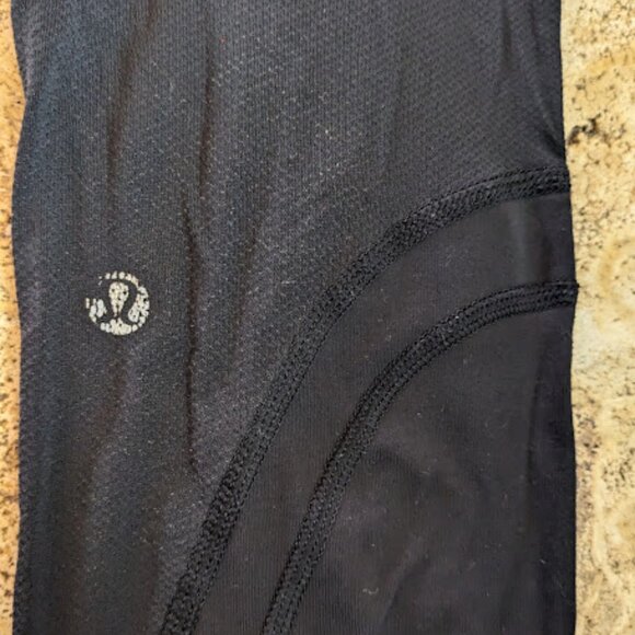 GENUINE Lululemon Pace Rival Crop 22" Leggings Black Size 4 - Picture 7 of 7